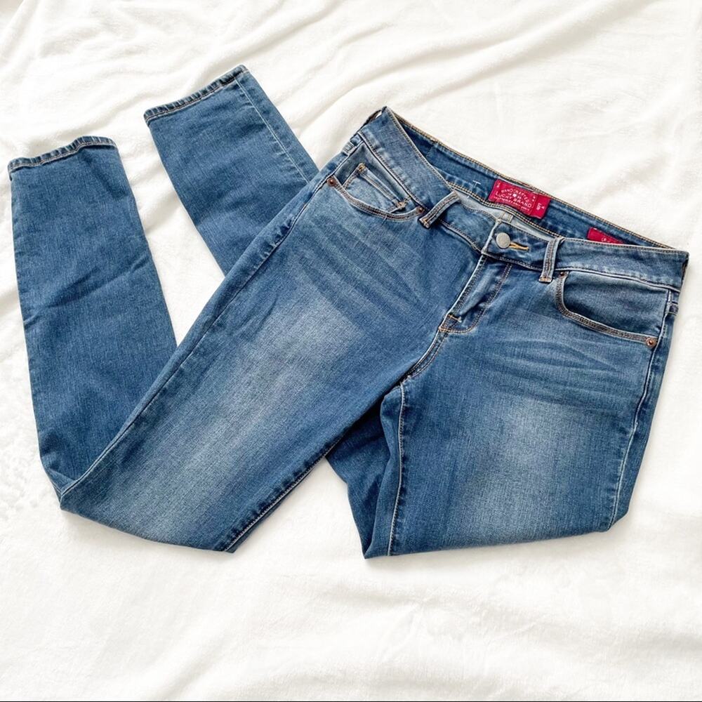 Lucky Brand Leila Skinny blue jeans medium denim size 4 27n m0
